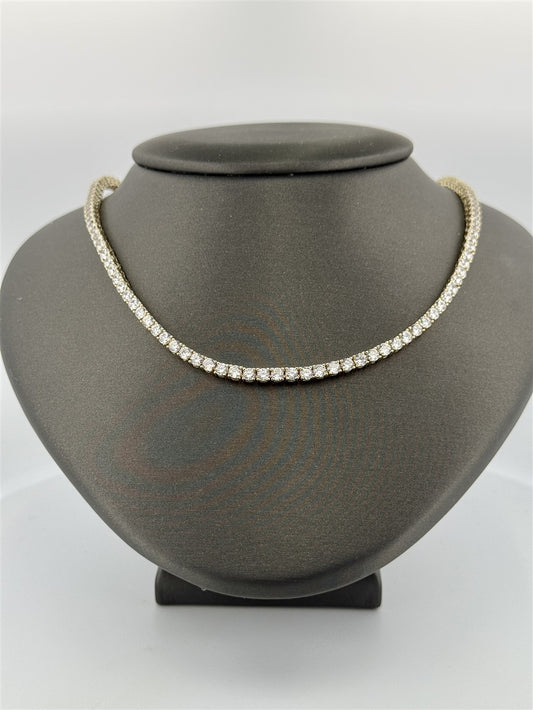 Trendy Cz Tennis Necklace