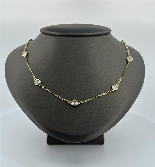 Gold Filled CZ Necklace
