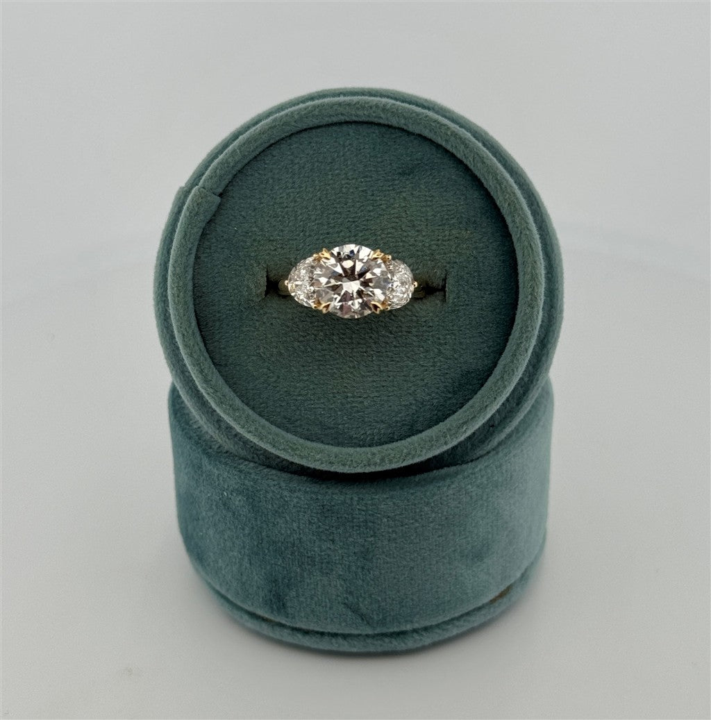 Yellow Gold Lab Grown Diamond Engagement Ring
