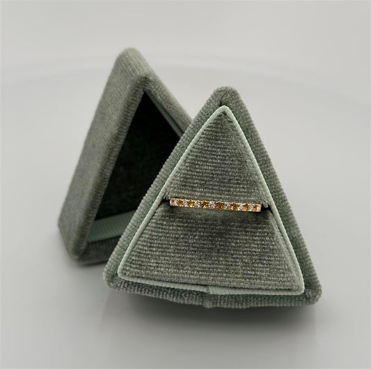 Yellow Gold November Birthstone Stackable Ring