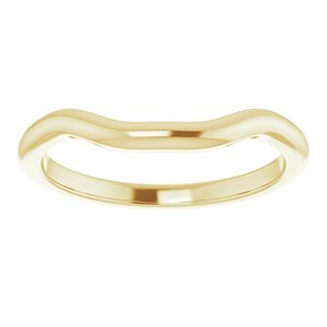 Yellow Gold Curved Band