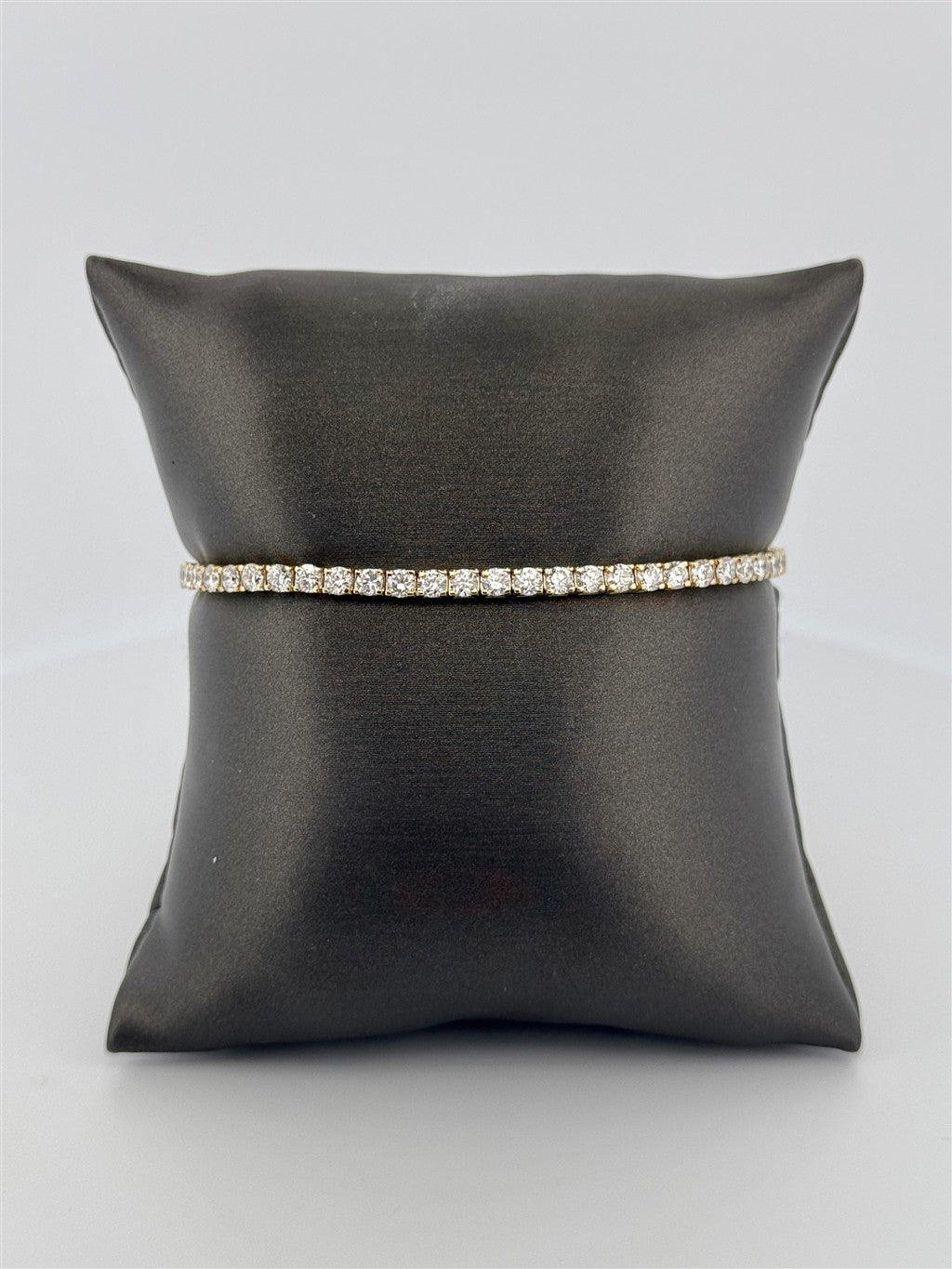 Yellow Gold Lab Diamond Tennis Bracelet