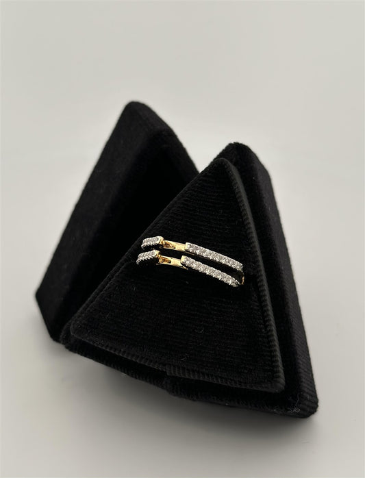 Yellow Gold Diamond Ring Guard