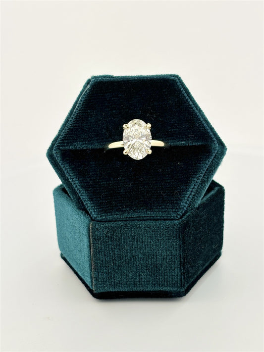 Yellow Gold Lab Diamond Engagement Ring