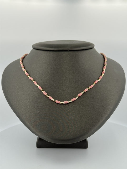 Pink Beaded Necklace