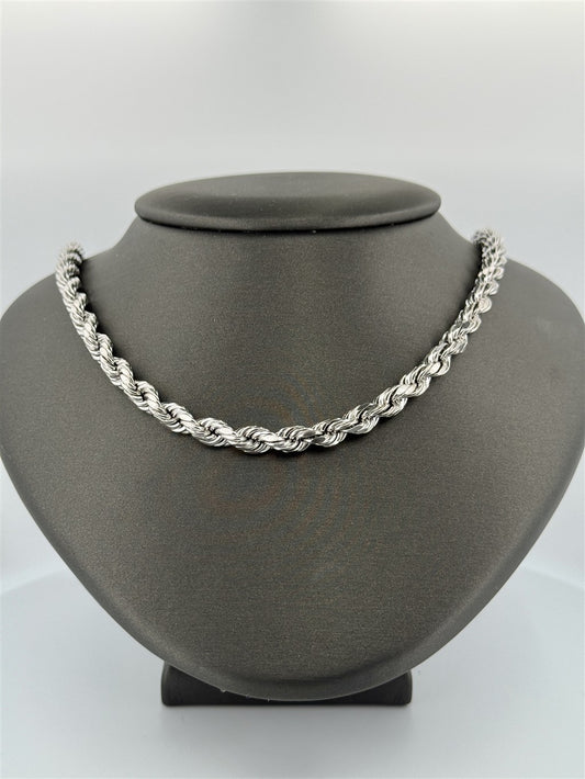 Sterling Silver 24" Rope Chain