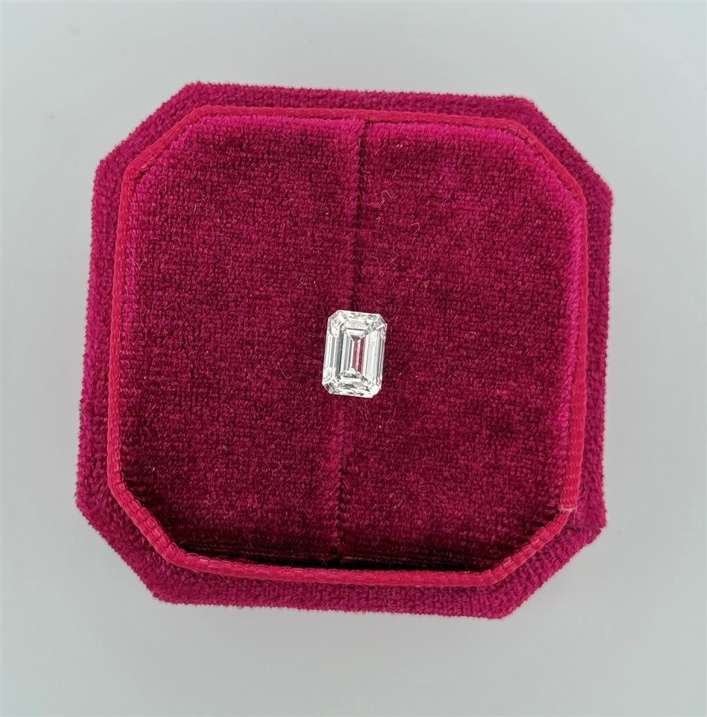 1.57 Carat Lab Grown Emerald Cut Diamond