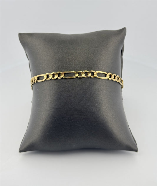 Yellow Gold Figaro Bracelet