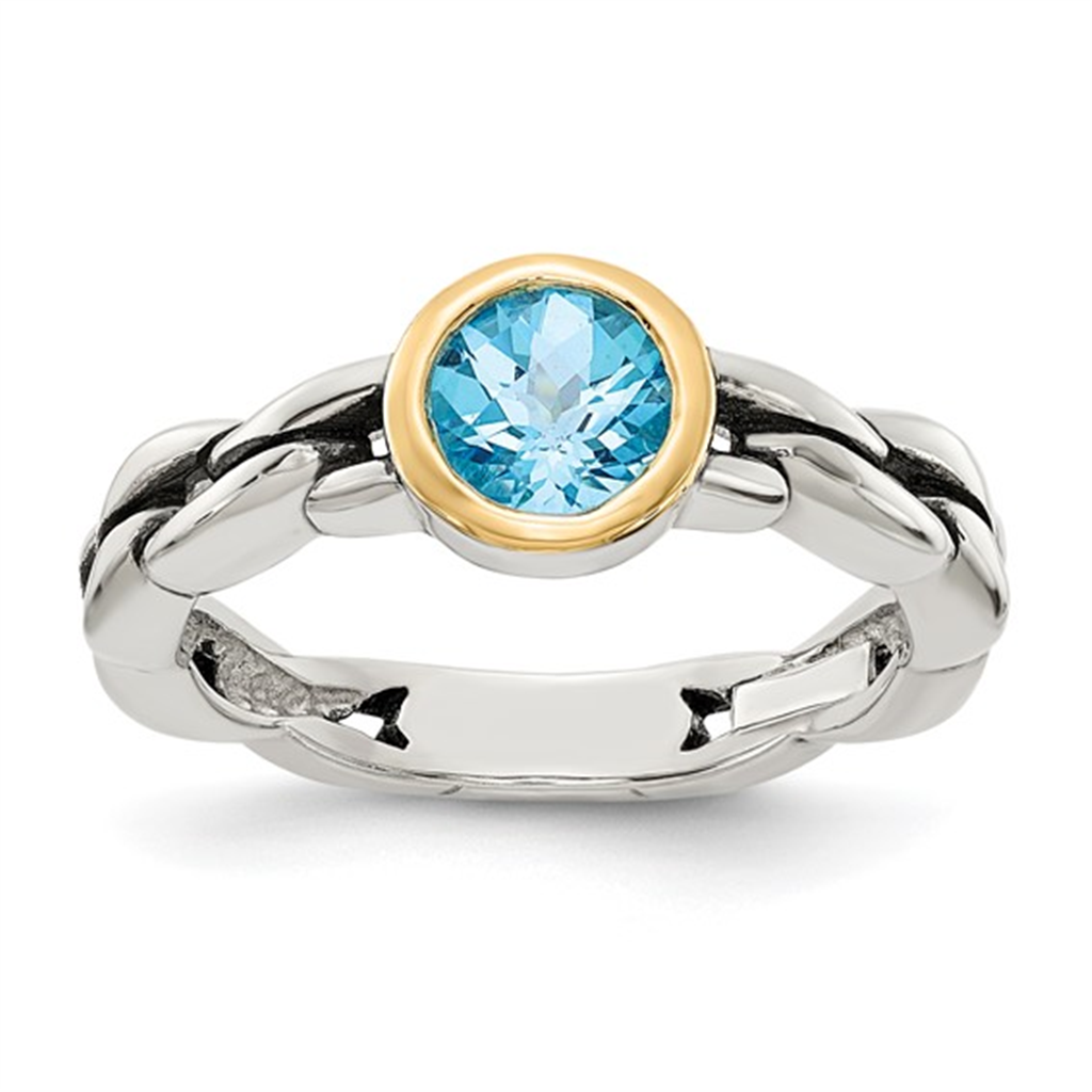 Sterling Silver Blue Topaz Ring