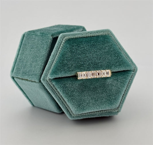 Yellow Gold Lab Diamond Band