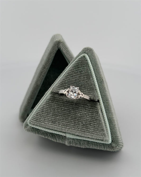 Childrens Sterling Silver April Birthstone Ring