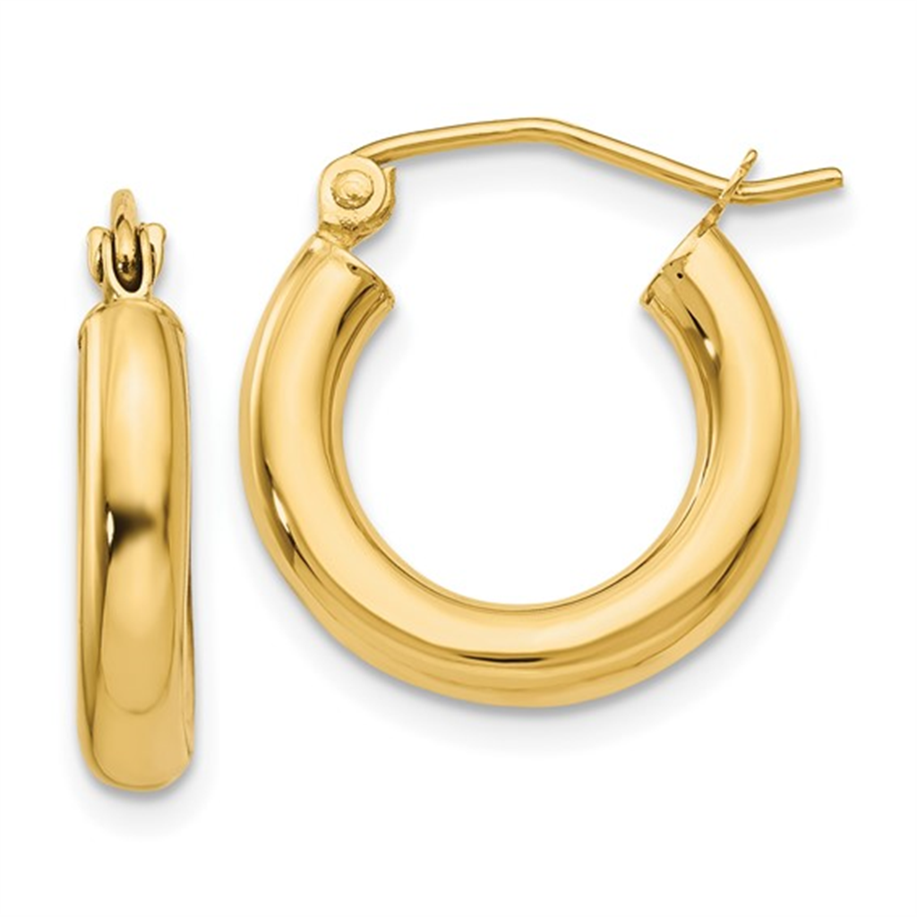 Yellow Gold Hoop Earrings