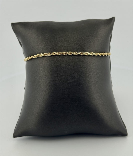 Yellow Gold Rope Bracelet