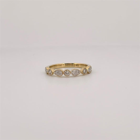 Yellow Gold Vintage Inspired Diamond Ring