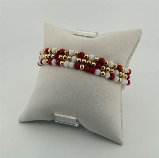 Beaded Alabama Bracelet Stack