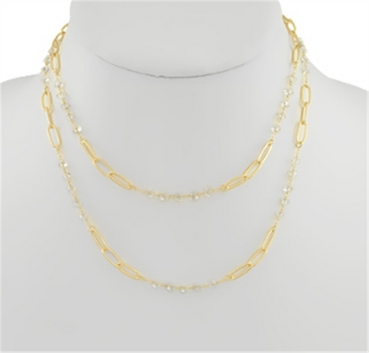 Paperclip Layered Necklace