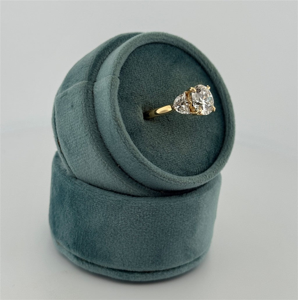 Yellow Gold Lab Grown Diamond Engagement Ring