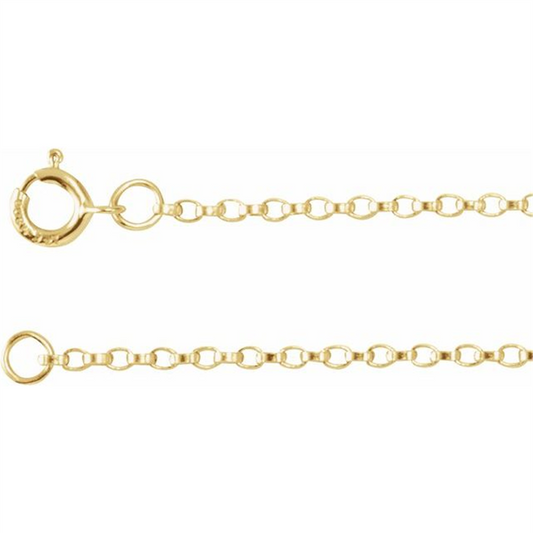 Gold Filled 18" Rolo Chain