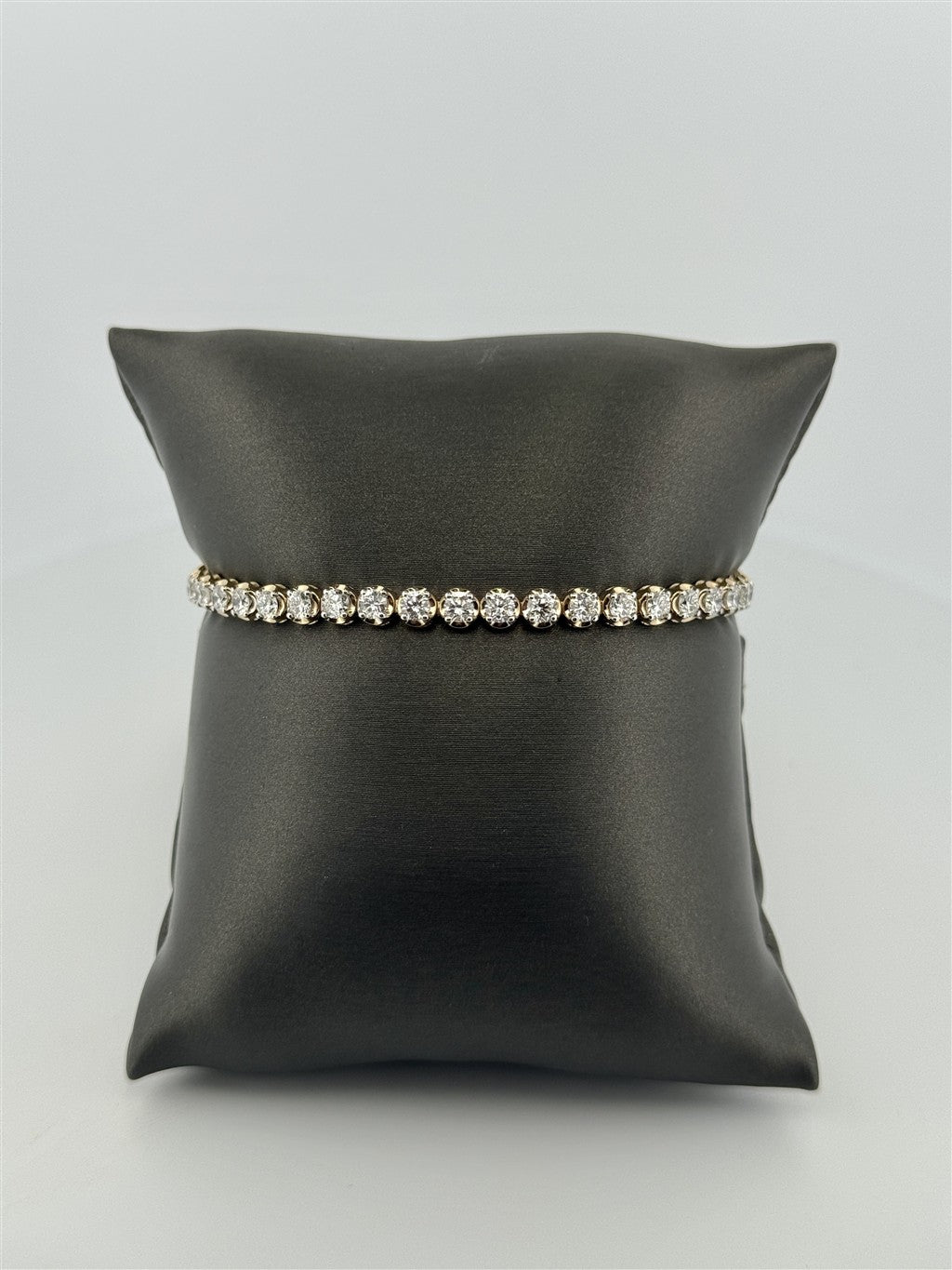 Yellow Gold Lab Grown Diamond Tennis Bracelet