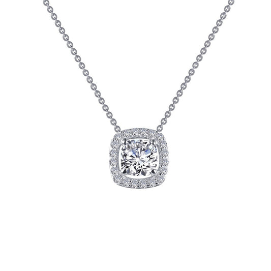 Lafonn Cushion Halo Style Necklace