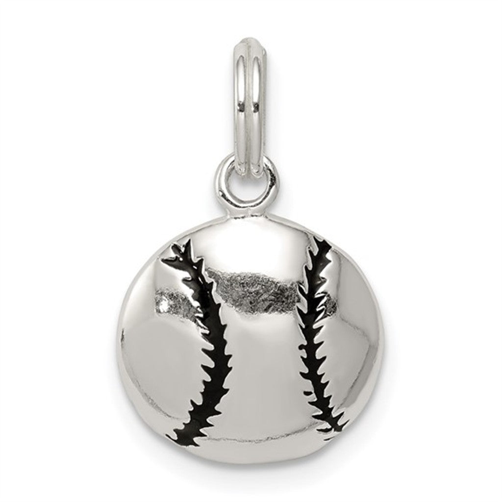 Sterling Silver Baseball Charm