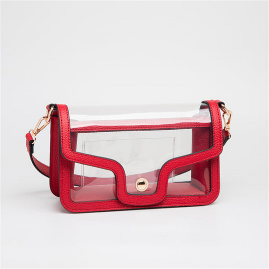 Red And Clear Purse