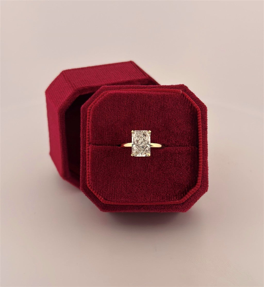 Yellow Gold Lab Diamond Engagement Ring