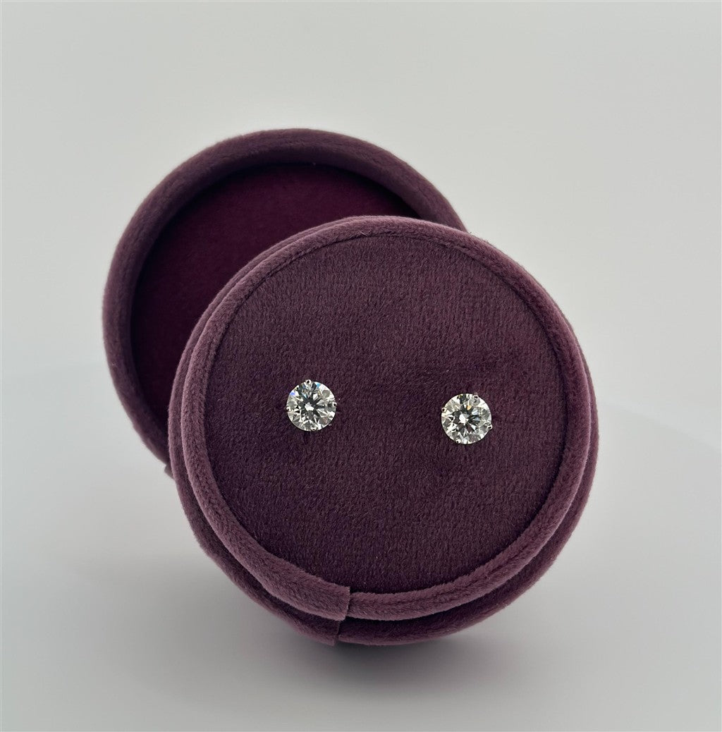 White Gold Lab Grown Diamond Earrings