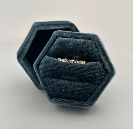 Yellow Gold Diamond Stackable Ring