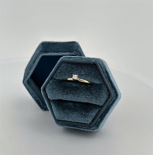 Yellow Gold CZ Ring