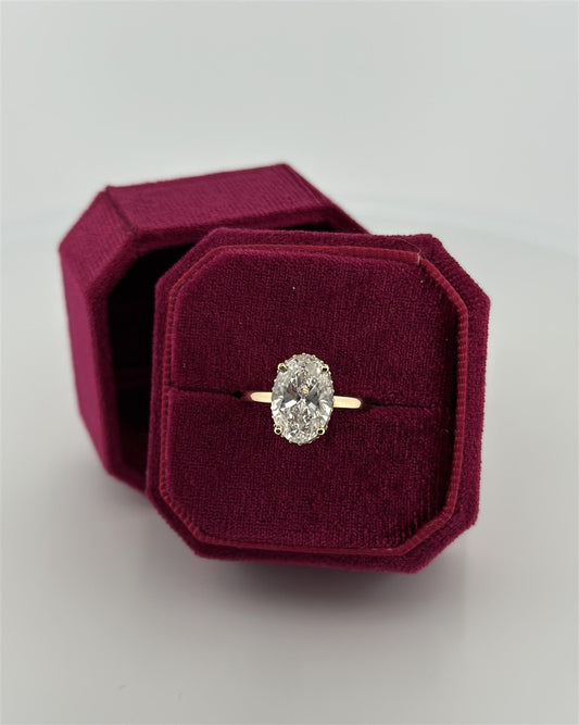 Yellow Gold Lab Diamond Engagement Ring