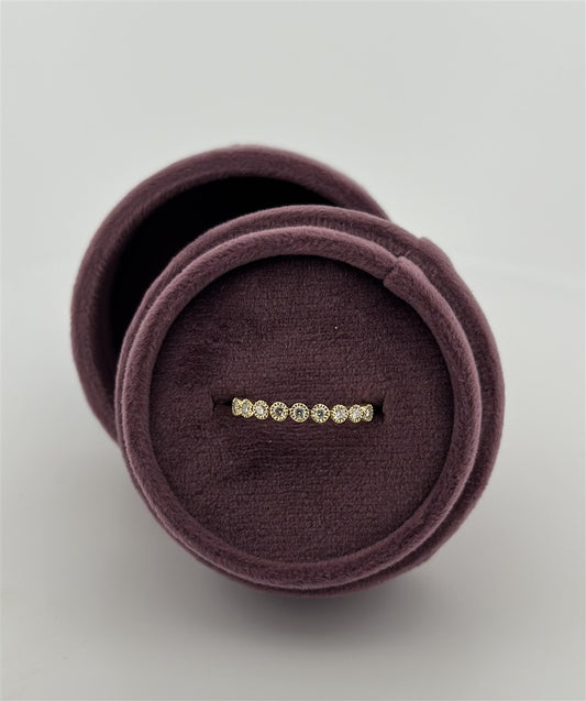 Yellow Gold Vintage Inspired Stackable Ring