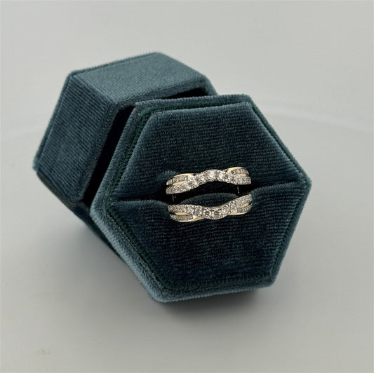 Yellow Gold Lab Grown Diamond Ring Guard