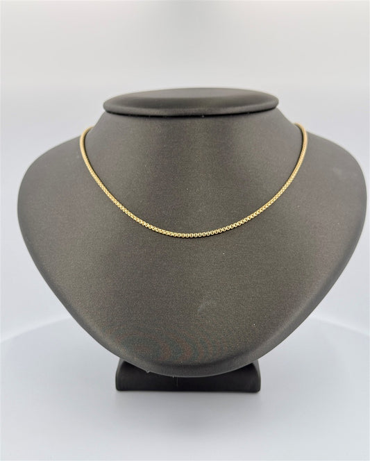 Yellow Gold Round Box Chain