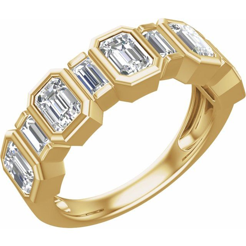Yellow Gold Lab Grown Diamond Band