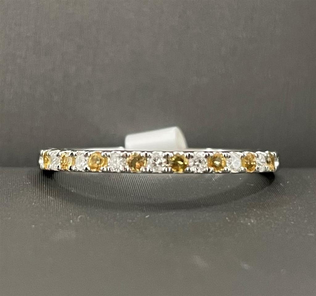 White Gold November Birthstone Stackable Ring