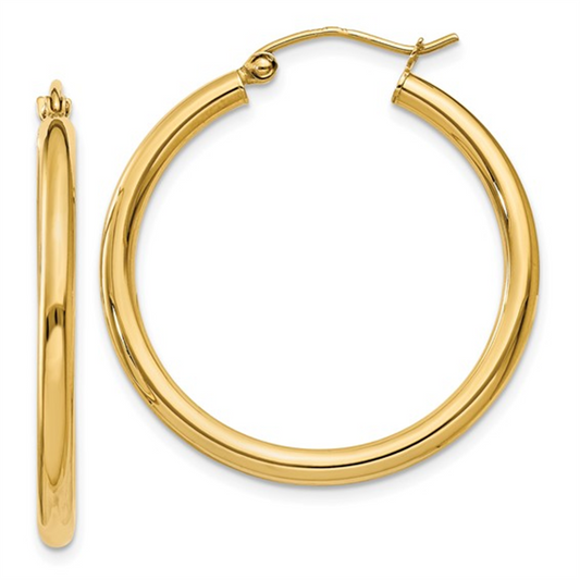 Yellow Gold Hoop Earrings