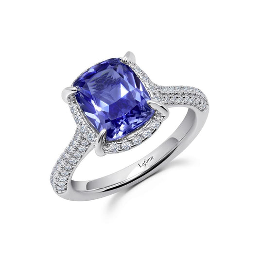 Lafonn Statement Halo Tanzenite Ring