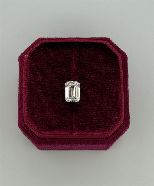 2.58 Carat Emerald Cut Lab Diamond
