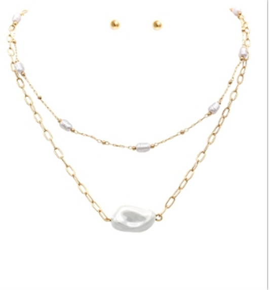 Pearl Necklace Set