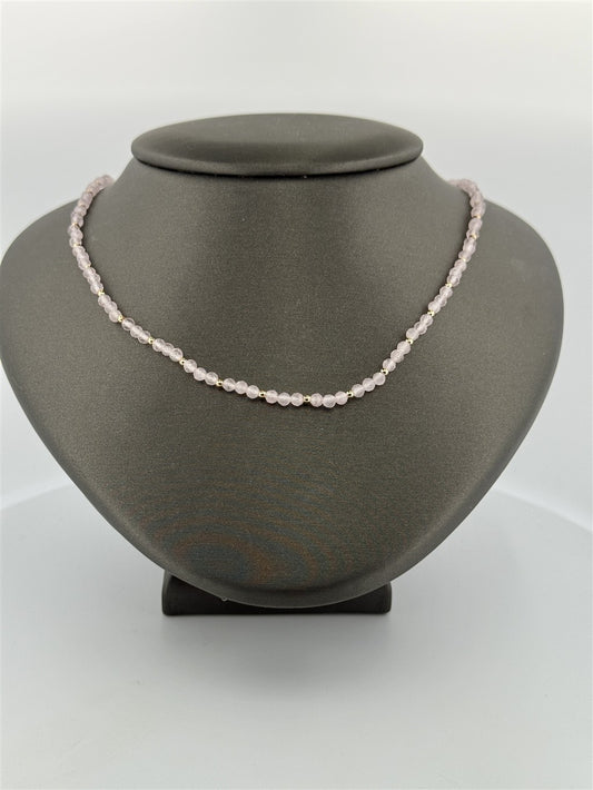 Light Pink Beaded Necklace