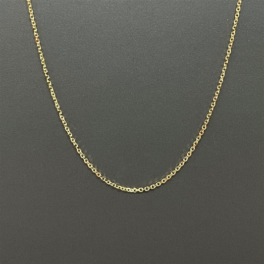 Yellow Gold 16" Cable Chain