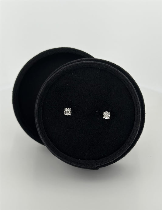 White Gold Diamond Earrings