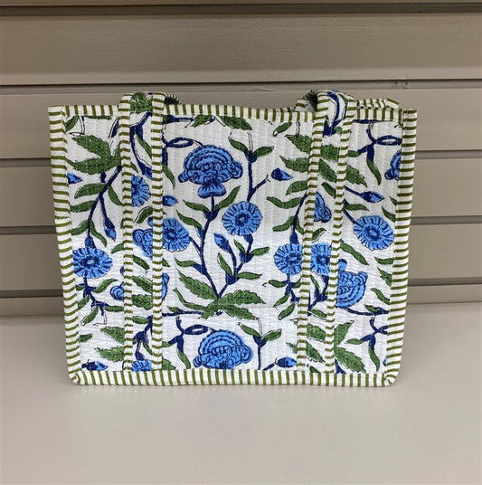 Floral Mini Quilted Tote Bag