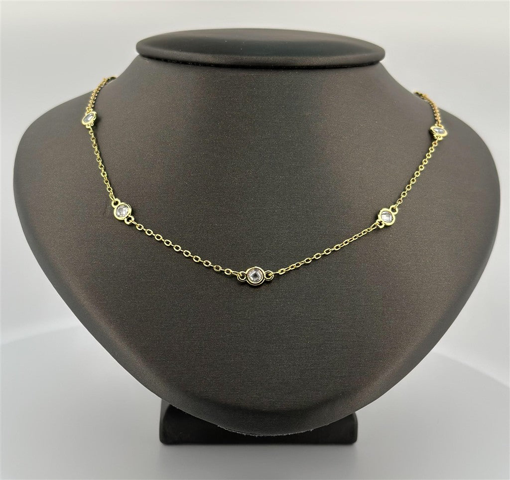 Gold Filled CZ Necklace
