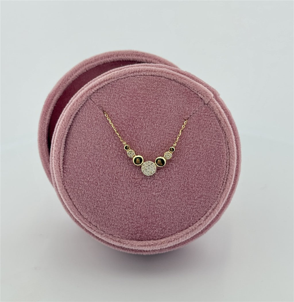Yellow Gold Lab Diamond Necklace