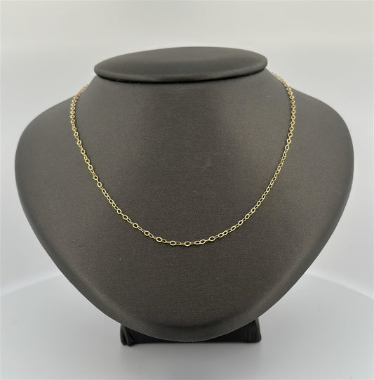 Gold Filled 18" Flat Cable Chain