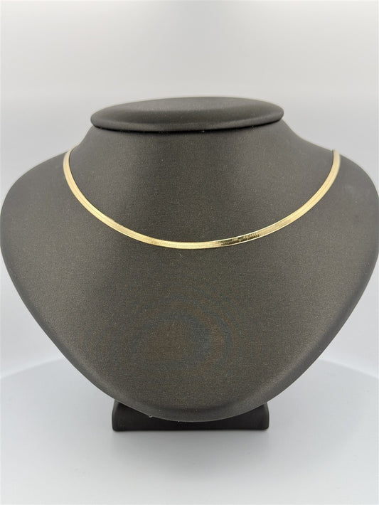 Yellow Gold 18" Herringbone Chain