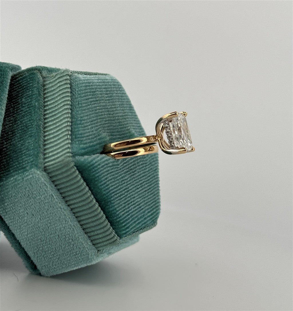 Yellow Gold Lab Diamond Engagement Ring