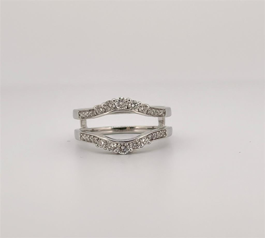 White Gold Diamond Ring Guard